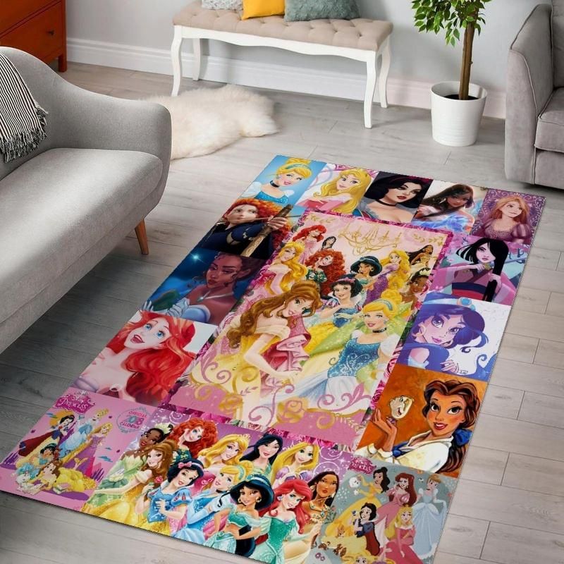 Disneys Princesses Ver 1 Living Room Area Rug For Christmas Disneys Princesses Ver 1 Living Room Area Rug For Christmas