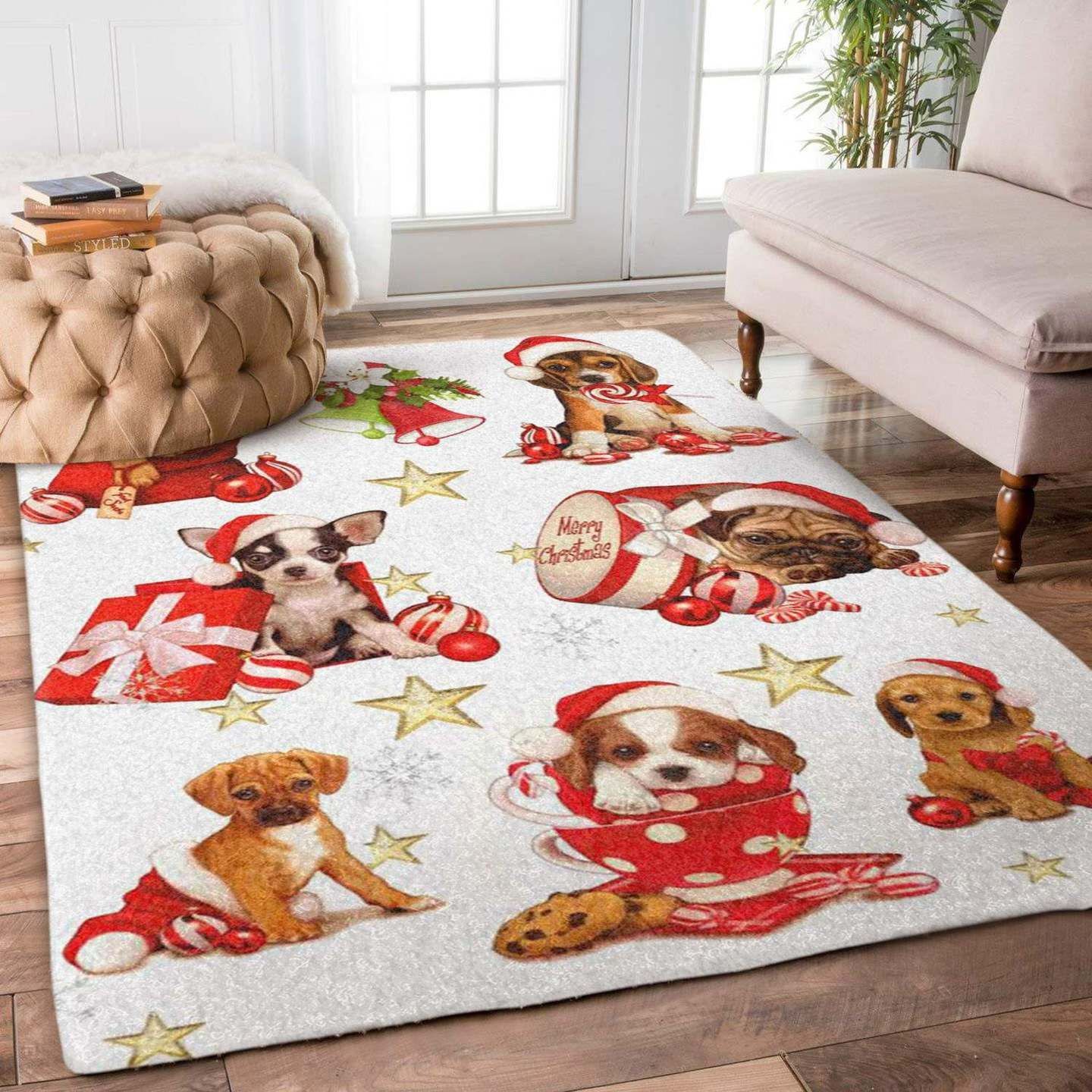 Dogs Christmas Hn1609063R Rug Carpet Dogs Christmas Hn1609063R Rug Carpet