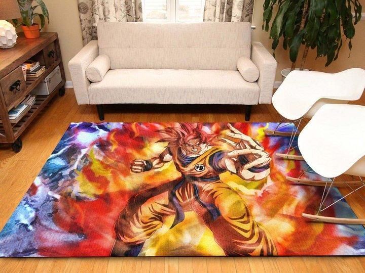 Dragon Ball Area Luxury Rug Carpets - Son Goku Dragon Ball Area Luxury Rug Carpets - Son Goku