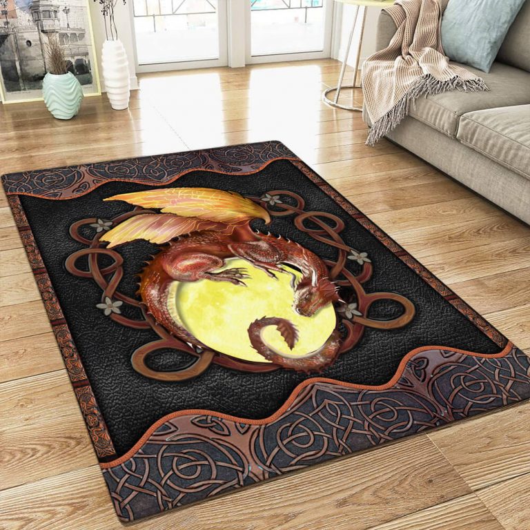 Dragon-Rug-Celtic-Leather-Carpet-Rug-1