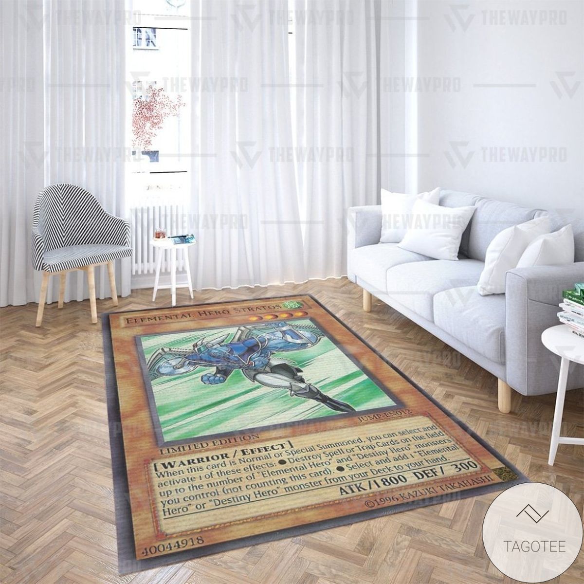 Elemental Hero Stratos Custom Rug Elemental Hero Stratos Custom Rug
