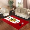 Ferrari Red F1 Living Room Carpet Rugs