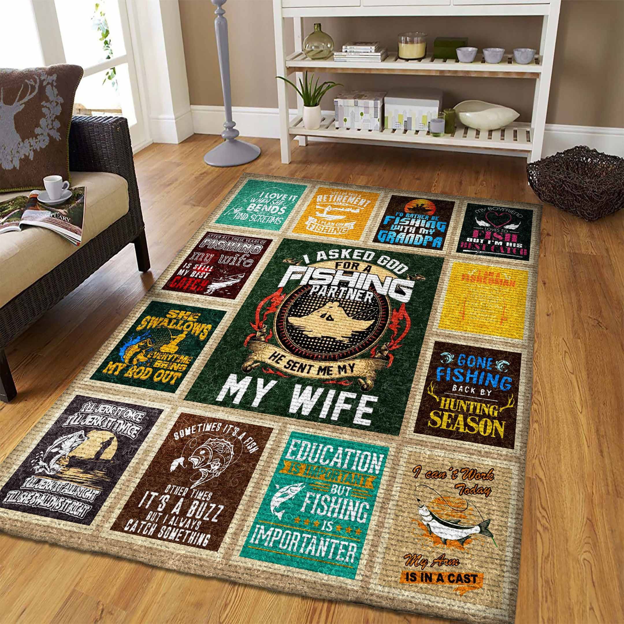 Fishing Xt56451 Rug Carpet Fishing Xt56451 Rug Carpet