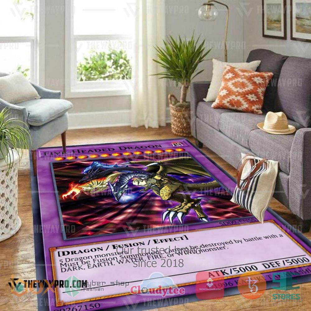 Five Headed Dragon Rug - You look handsome bro