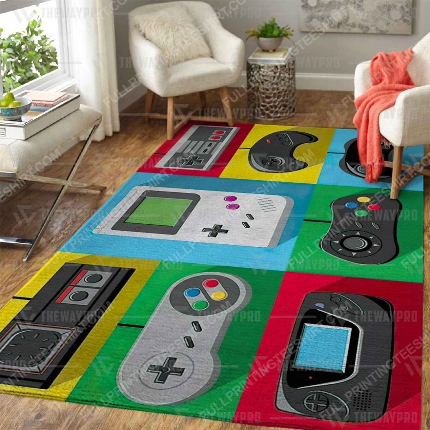 Game Controller All Over Print Rug Game Controller All Over Print Rug