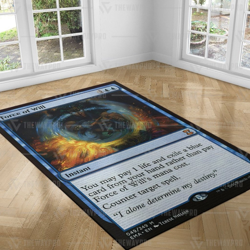 Game Mtg Force Of Will Rug Game Mtg Force Of Will Rug