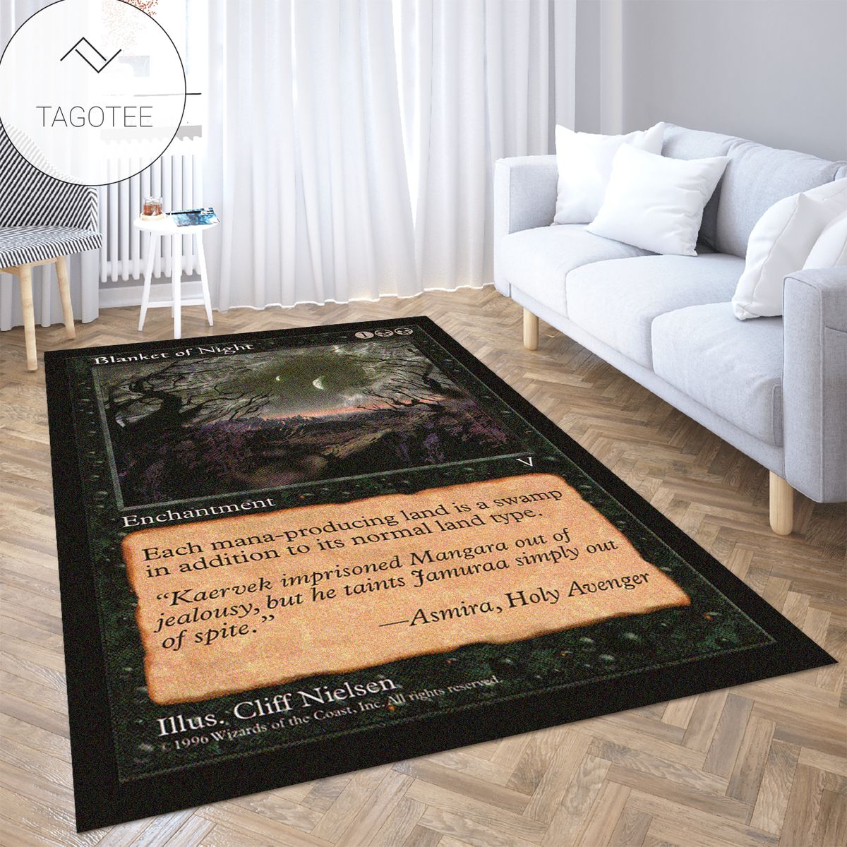 Game Mtg Magic The Gathering Blanket Of Night Rectangular Rug Game Mtg Magic The Gathering Blanket Of Night Rectangular Rug