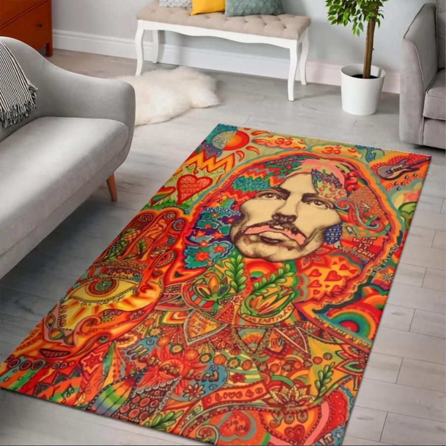 George Harrison The Beatles Area Rug Rugs For Living Room Rug Home Decor George Harrison The Beatles Area Rug Rugs For Living Room Rug Home Decor