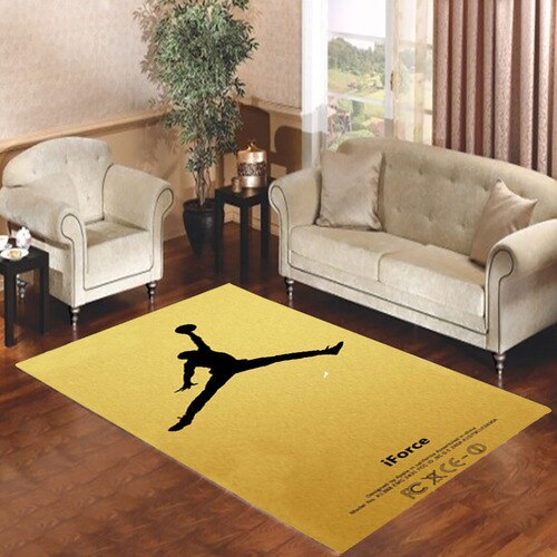 Gold Air Jordan Living Room Carpet Rugs Gold Air Jordan Living Room Carpet Rugs