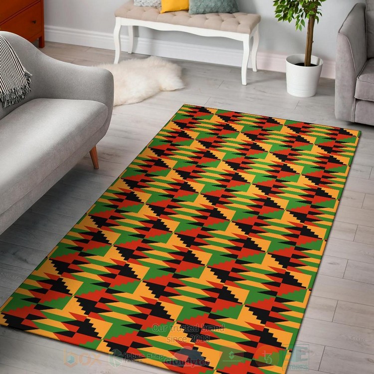 Greek Life Ghana Special Kente Inspired Rug Greek Life Ghana Special Kente Inspired Rug