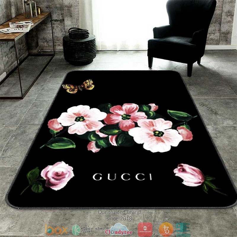 Gucci Flower Butterfly Carpet Rug Gucci Flower Butterfly Carpet Rug