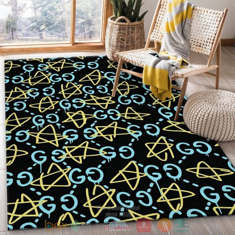 Gucci Gc Star Pattern Rug Gucci Gc Star Pattern Rug