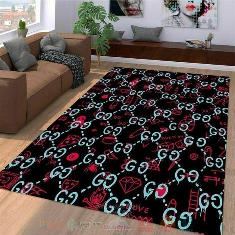 Gucci Love Icon Inspired Rug Gucci Love Icon Inspired Rug