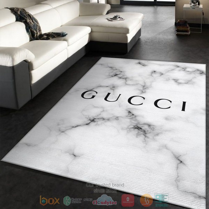 Gucci Luxury Brand White Marble Marmor Rug Gucci Luxury Brand White Marble Marmor Rug