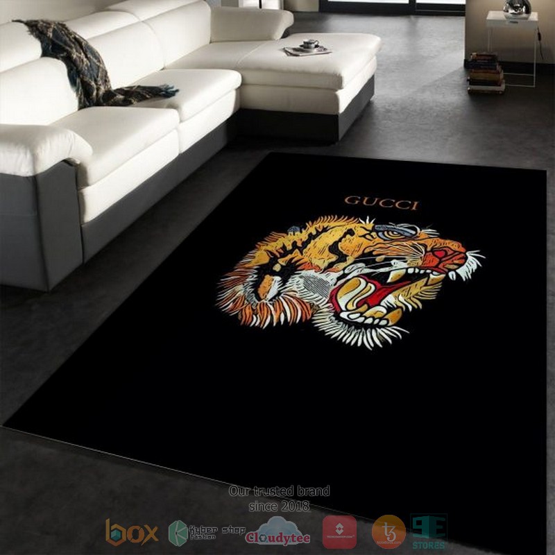 Gucci Tiger Black Rug Gucci Tiger Black Rug