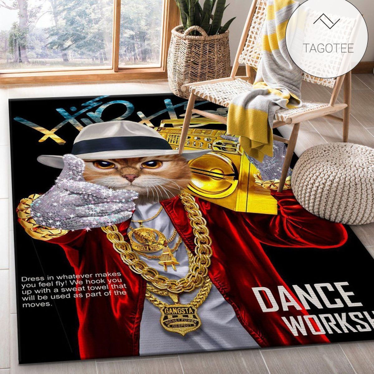 Hip Hop Rapper Tabby Cat Area Rug For Christmas Living Room And Bedroom Rug Floor Decor Home Decor Hip Hop Rapper Tabby Cat Area Rug For Christmas Living Room And Bedroom Rug Floor Decor Home Decor