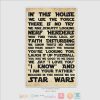 I Am Your Father Because In This House We Do Star Wars Rug