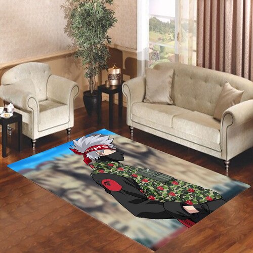 Kakashi Hatake Camo Bape Supreme Living Room Carpet Rugs Kakashi Hatake Camo Bape Supreme Living Room Carpet Rugs