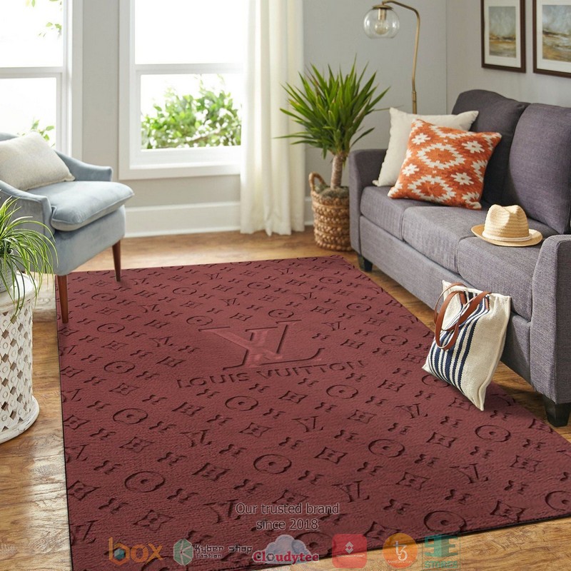 Louis Vuitton 3D Illusion Lv Brown Rug Carpet Louis Vuitton 3D Illusion Lv Brown Rug Carpet