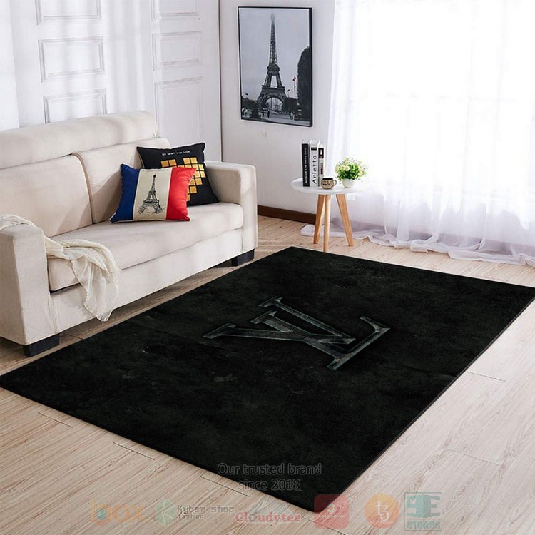 Louis Vuitton Black Inspired Rug Louis Vuitton Black Inspired Rug