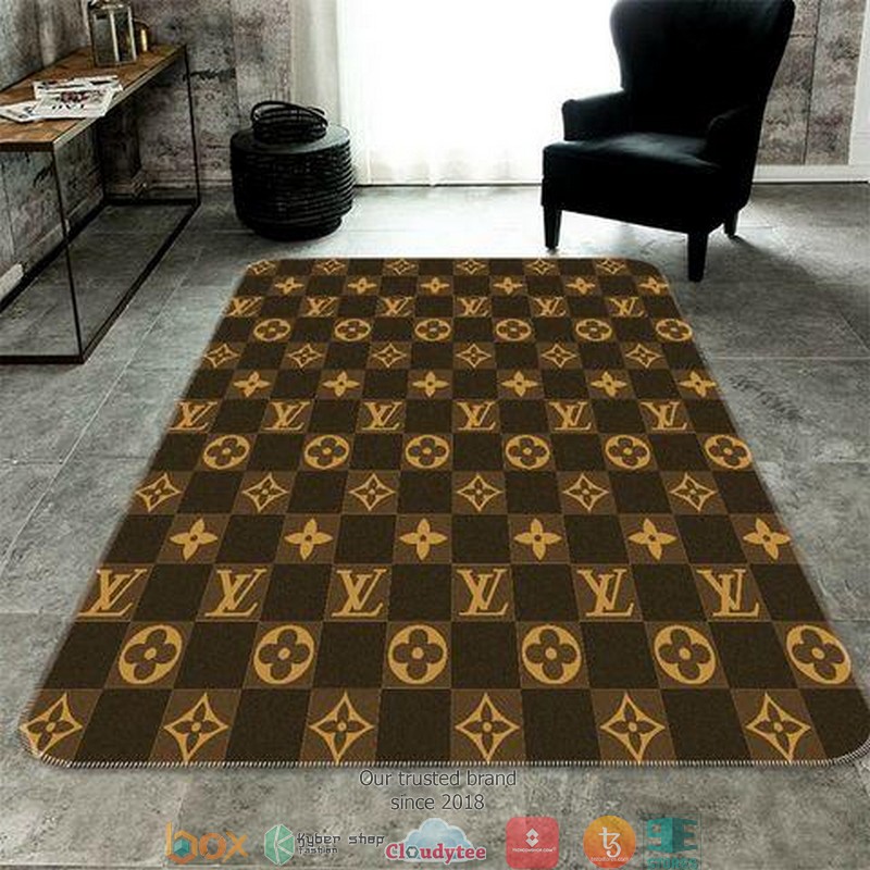 Louis Vuitton Lv Caro Brown Carpet Rug Louis Vuitton Lv Caro Brown Carpet Rug
