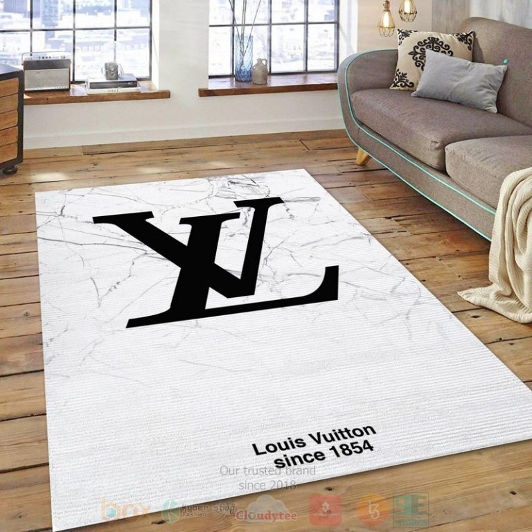 Louis-Vuitton-Marmor-White-Fashion-Brands-Area-Rugs-1