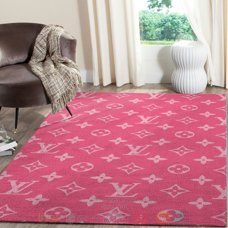 Louis Vuitton Pink Inspired Rug Louis Vuitton Pink Inspired Rug
