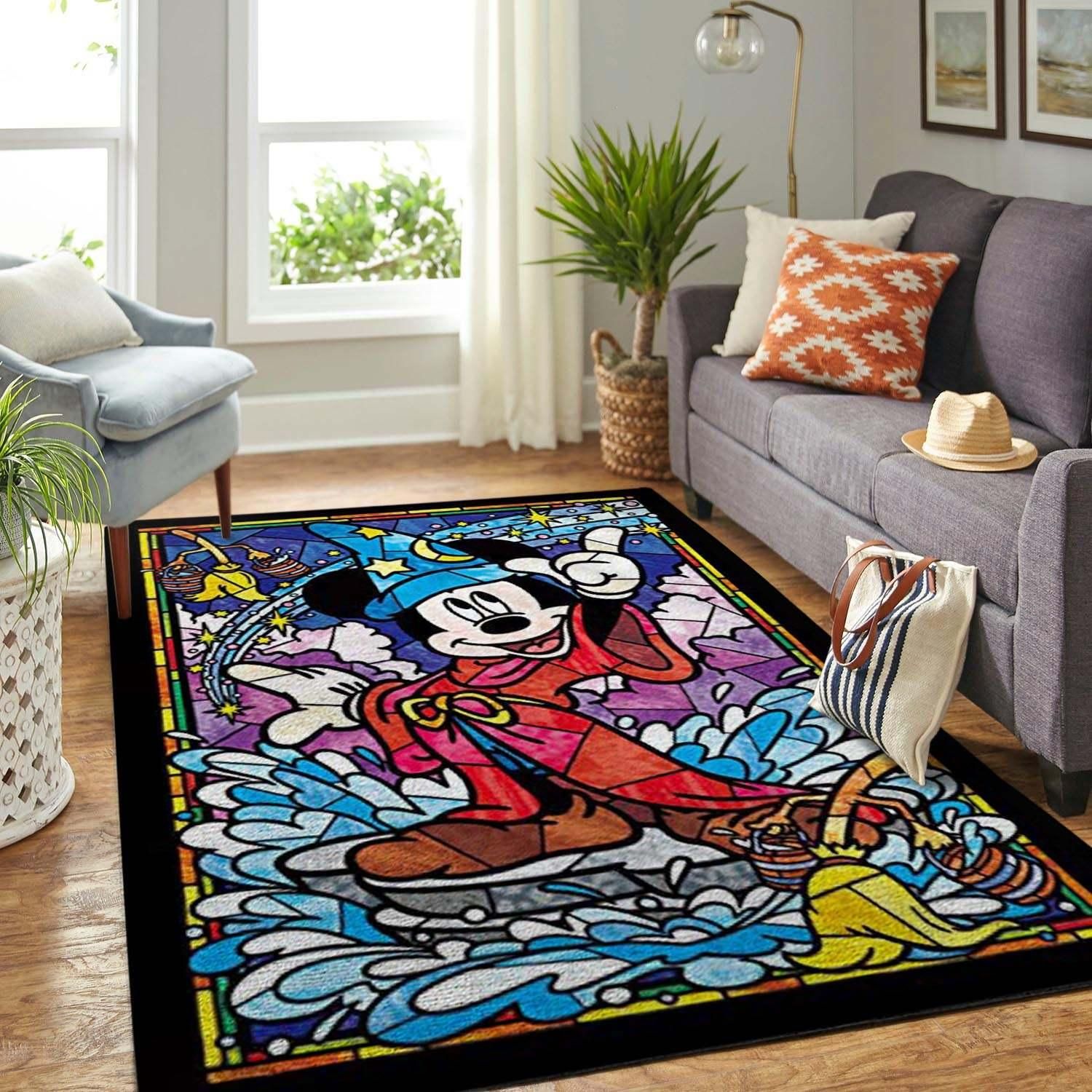 Mickey Mouse And Pluto Disney Living Room Area Rug Mickey Mouse And Pluto Disney Living Room Area Rug