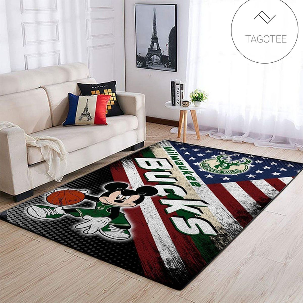 Milwaukee Bucks Nba Team Logo Mickey Us Style Nice Gift Home Decor Rectangle Area Rug Milwaukee Bucks Nba Team Logo Mickey Us Style Nice Gift Home Decor Rectangle Area Rug