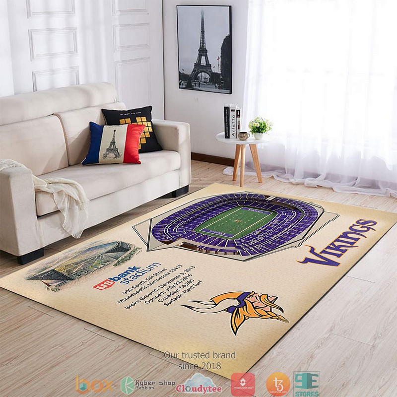Minnesota Vikings Stadium Rug Minnesota Vikings Stadium Rug