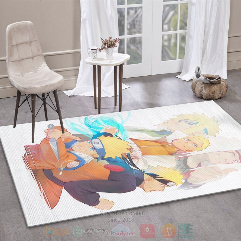 Naruto Anime White Area Rugs Naruto Anime White Area Rugs