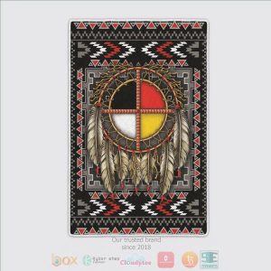 Native American Dreamcatcher Pattern Rug