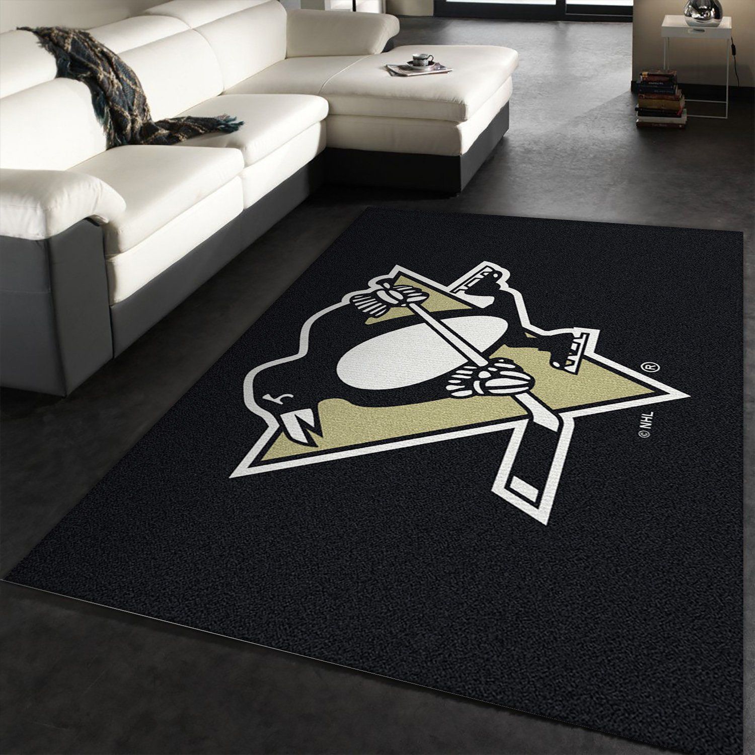 Nhl Spirit Pittsburgh Penguins Team Logo Area Rug Nhl Spirit Pittsburgh Penguins Team Logo Area Rug