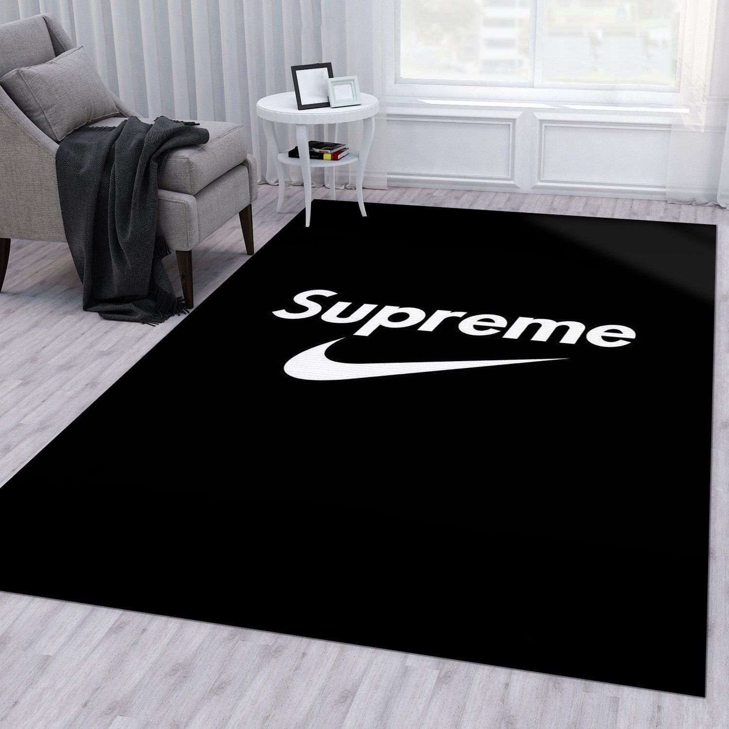 Nike Vs Supreme Fashion Brand Area Rug Bedroom Rug Christmas Gift Us Decor Nike Vs Supreme Fashion Brand Area Rug Bedroom Rug Christmas Gift Us Decor
