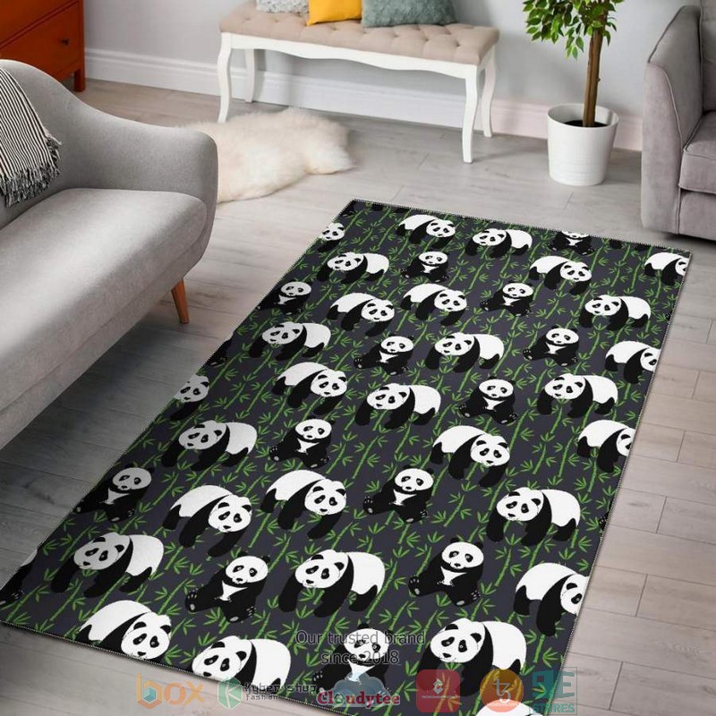 Panda Bamboo Leaf Rug Carpet Panda Bamboo Leaf Rug Carpet