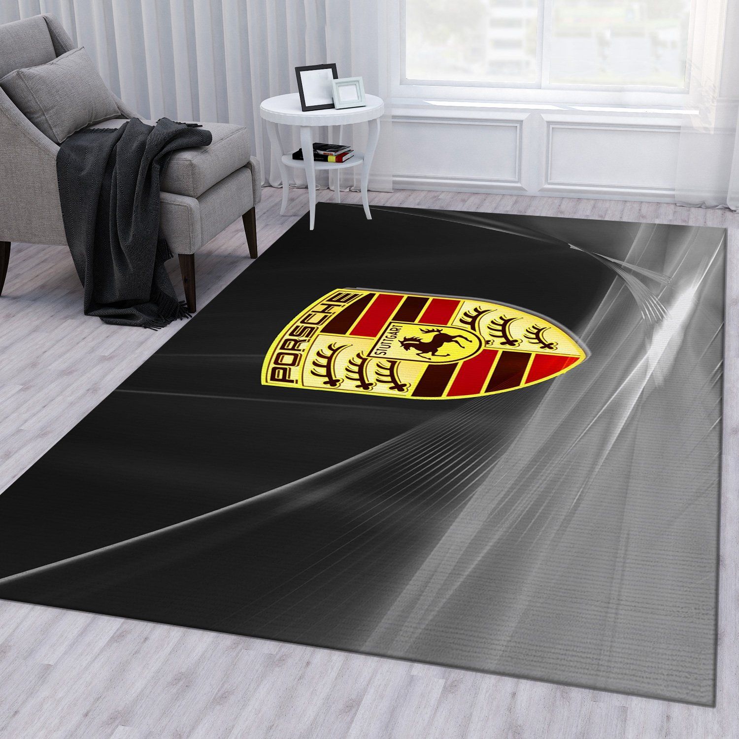 Porsche Logo Ver2 Area Rug Living Room Rug Home Us Decor Porsche Logo Ver2 Area Rug Living Room Rug Home Us Decor