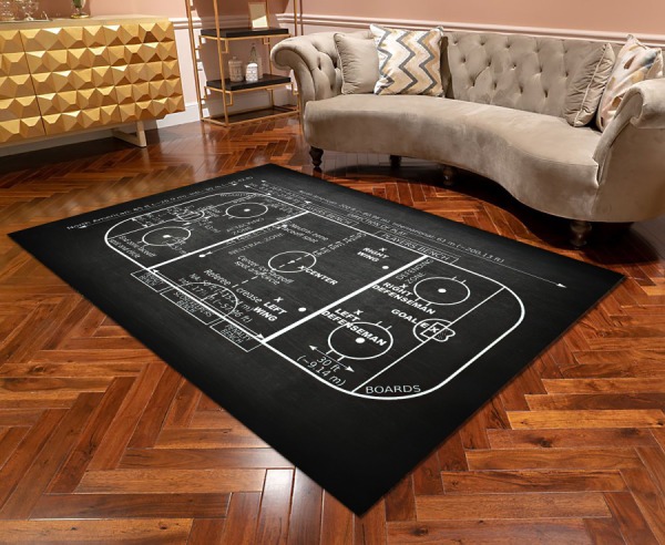 Rectangle Hockey Gift Area Rug – Ts170222 Rectangle Hockey Gift Area Rug – Ts170222