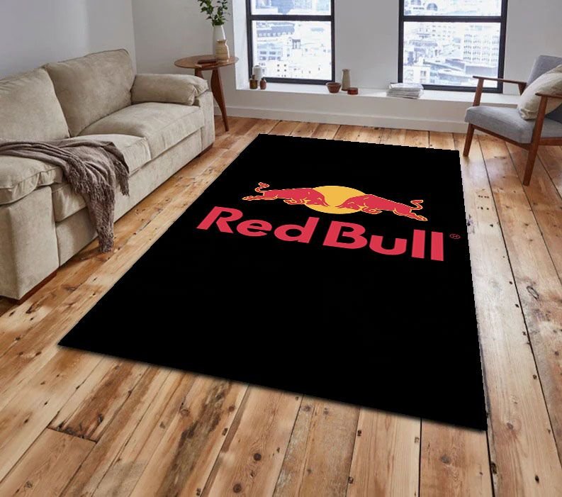 Red Bull Racing Black Rug Carpet Red Bull Racing Black Rug Carpet