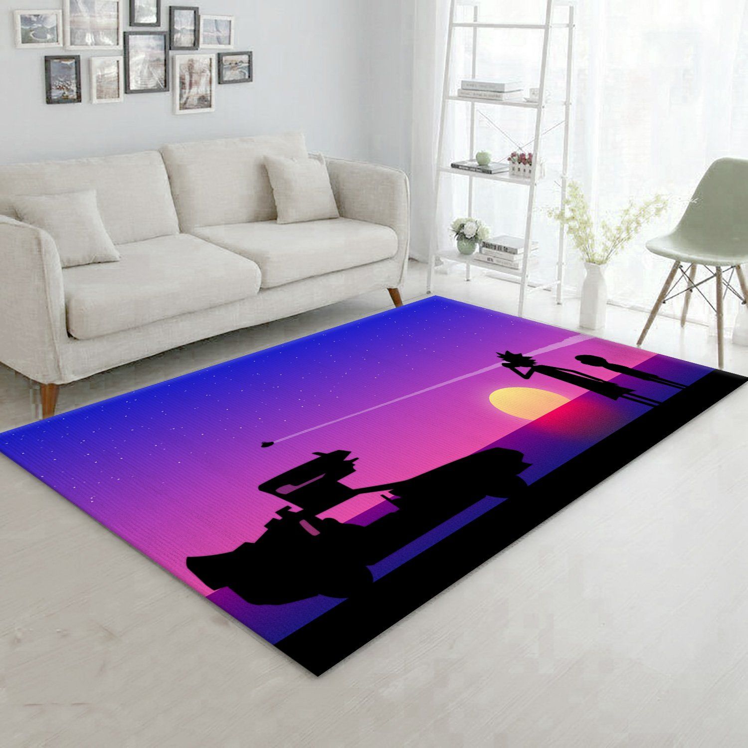 Rick And Morty Sunset Cartoon Area Rug Living Room Rug Floor Decor Home Decor Rick And Morty Sunset Cartoon Area Rug Living Room Rug Floor Decor Home Decor