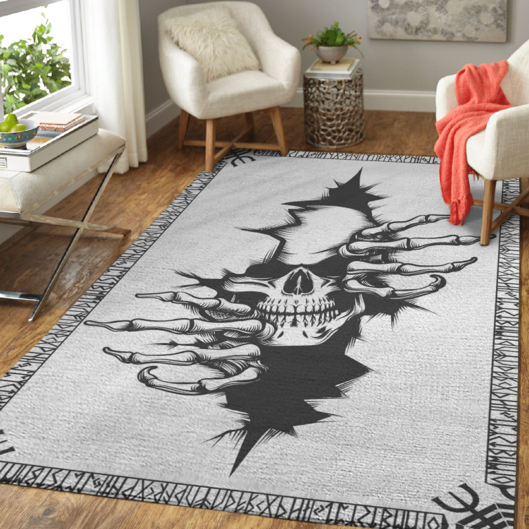 Rune-And-Skull-–-Viking-Area-Rug-1
