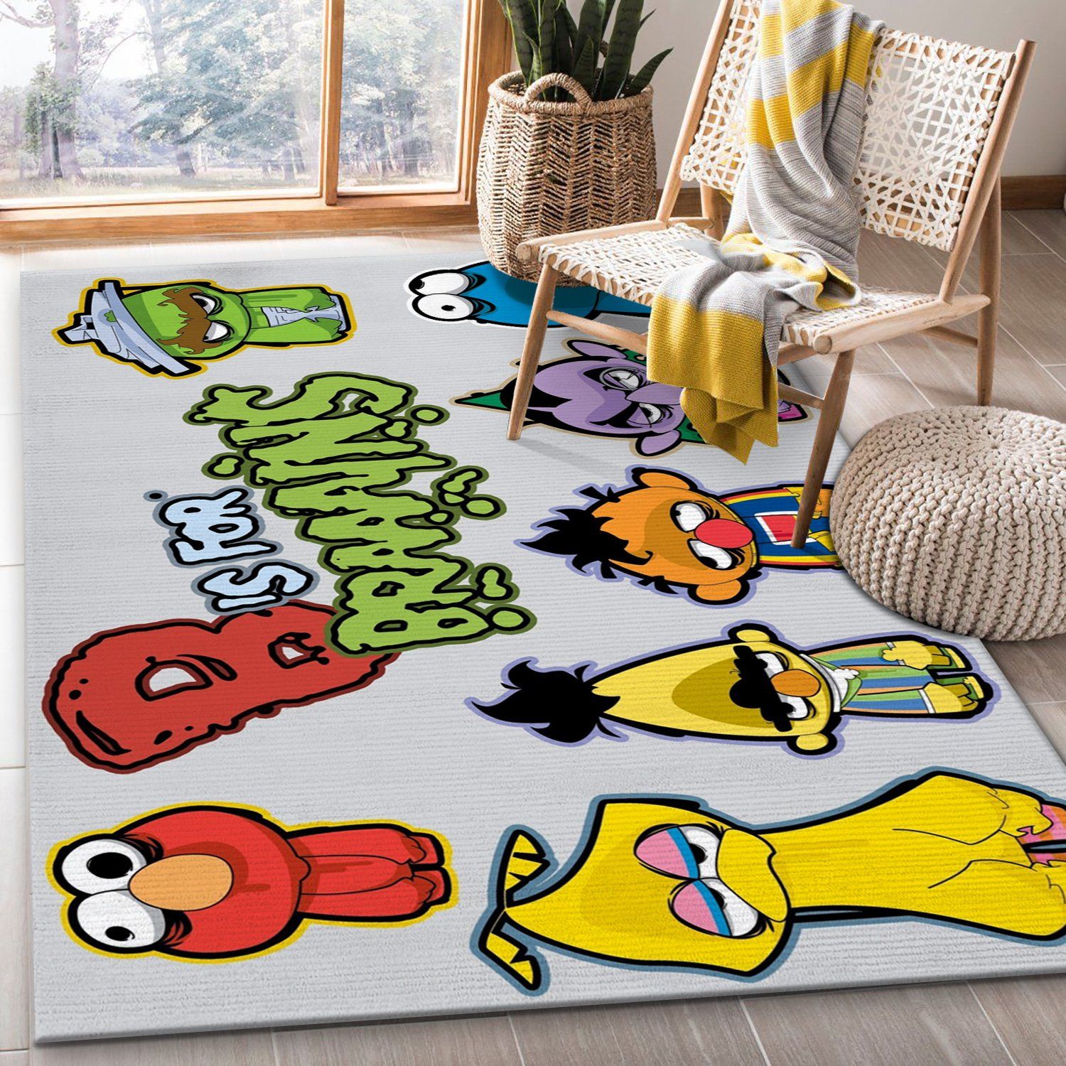 Sesame Street Family Monsters Area Rug Living Room Rug Us Gift Decor Sesame Street Family Monsters Area Rug Living Room Rug Us Gift Decor