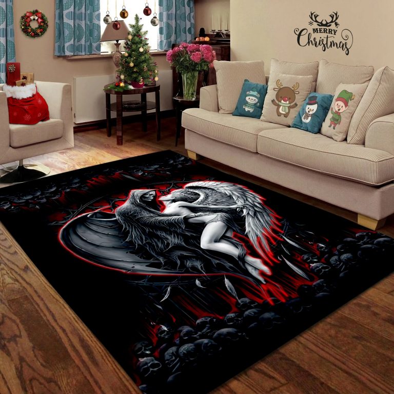 Skull-Evil-And-Angel-Rug-1