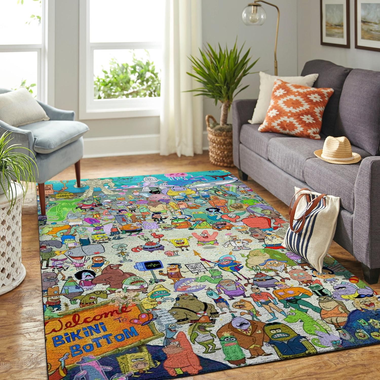 Spongebob Squarepants All Characters Kids Room Area Rug Rugs For Living Room Rug Home Decor Spongebob Squarepants All Characters Kids Room Area Rug Rugs For Living Room Rug Home Decor