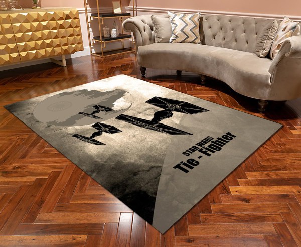 Star Wars Tie-Fighter Area Rug Star Wars Tie-Fighter Area Rug