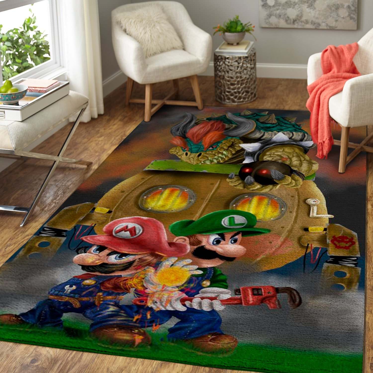 Super Mario Bros. Area Rug / Gaming Ky57170 Rug Carpet Super Mario Bros. Area Rug / Gaming Ky57170 Rug Carpet
