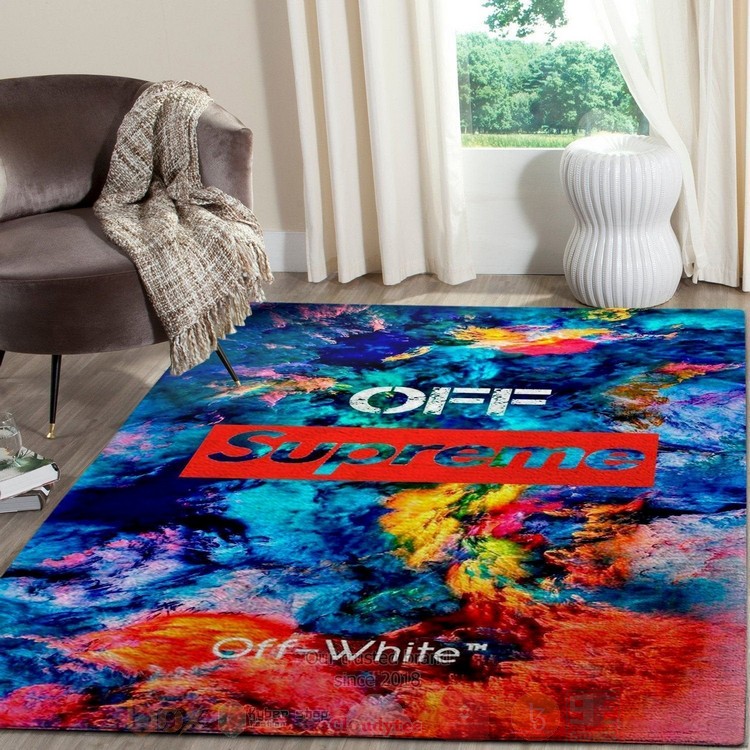 Supreme And Off-White Inspired Rug Supreme And Off-White Inspired Rug