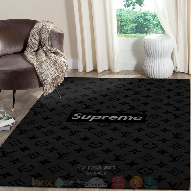 Supreme Black Inspired Rug Supreme Black Inspired Rug