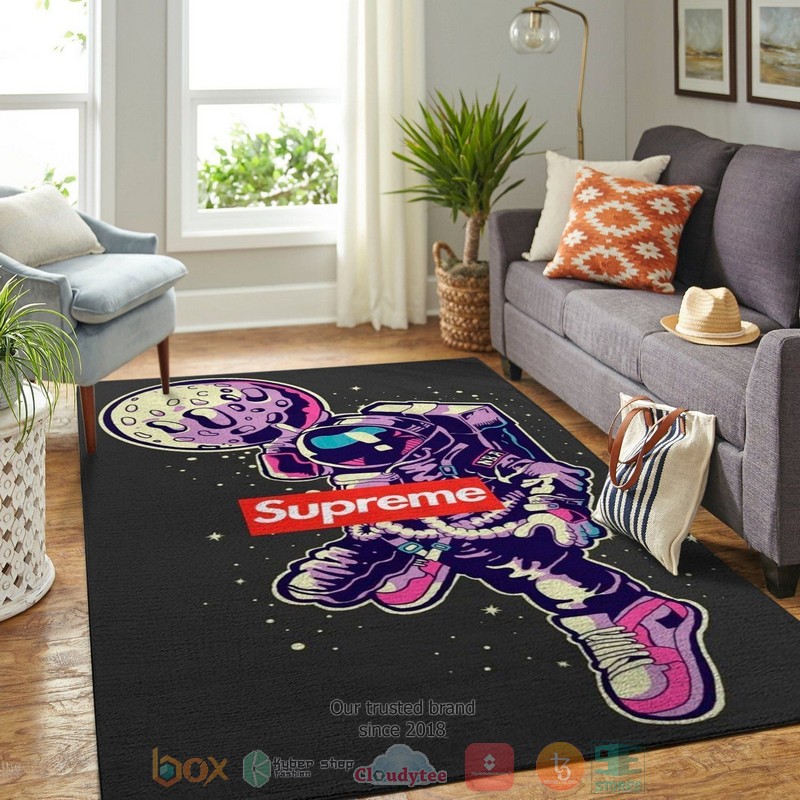 Supreme Fashion Brand Astronaut Black Rug Supreme Fashion Brand Astronaut Black Rug