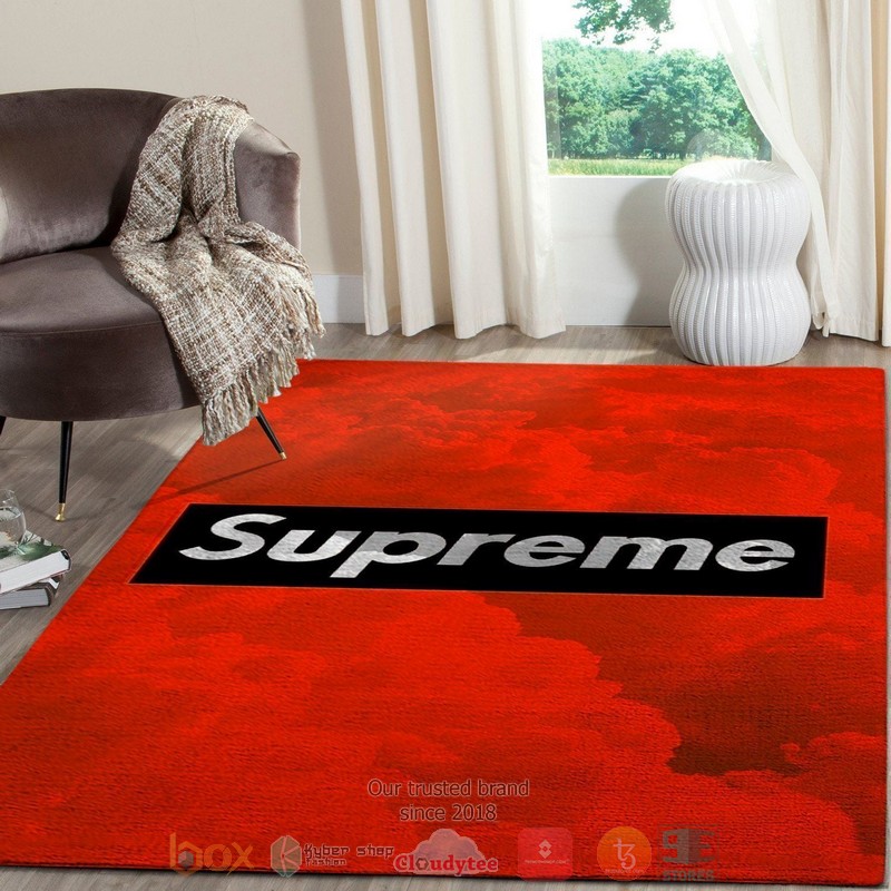 Supreme Fashion Brand Red Cloud Rug Supreme Fashion Brand Red Cloud Rug