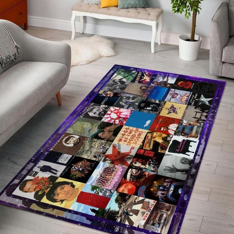 The Beatles Solo Album V1 Living Rooms Area Rug Carpet The Beatles Solo Album V1 Living Rooms Area Rug Carpet